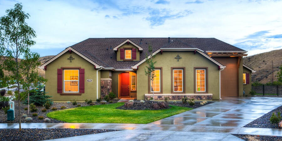 house, large driveway