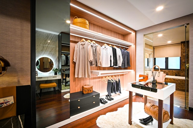 Large walk in closet