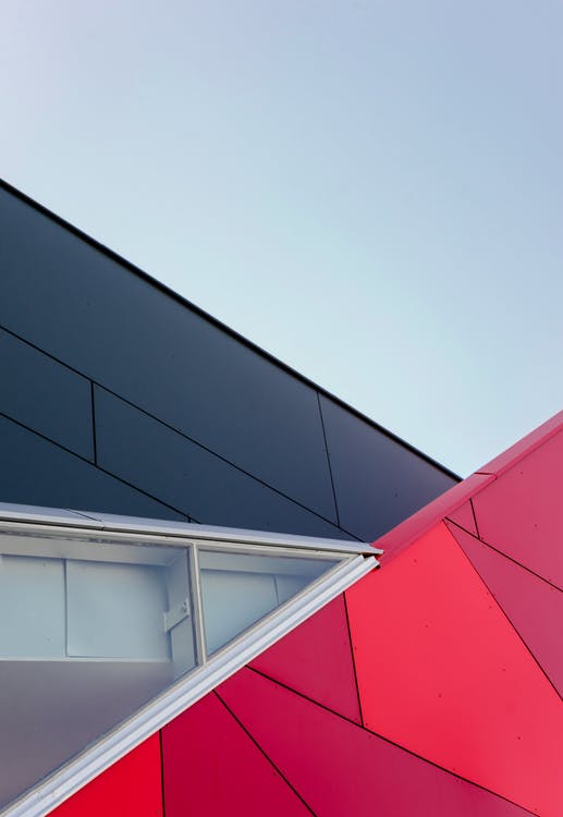 Red and black roof