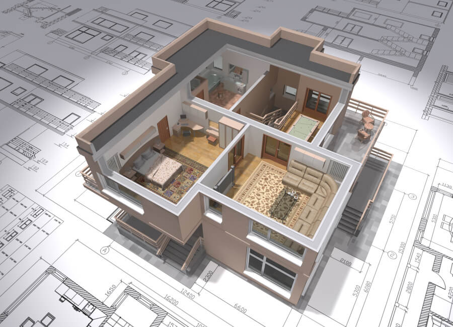 3d design of a house