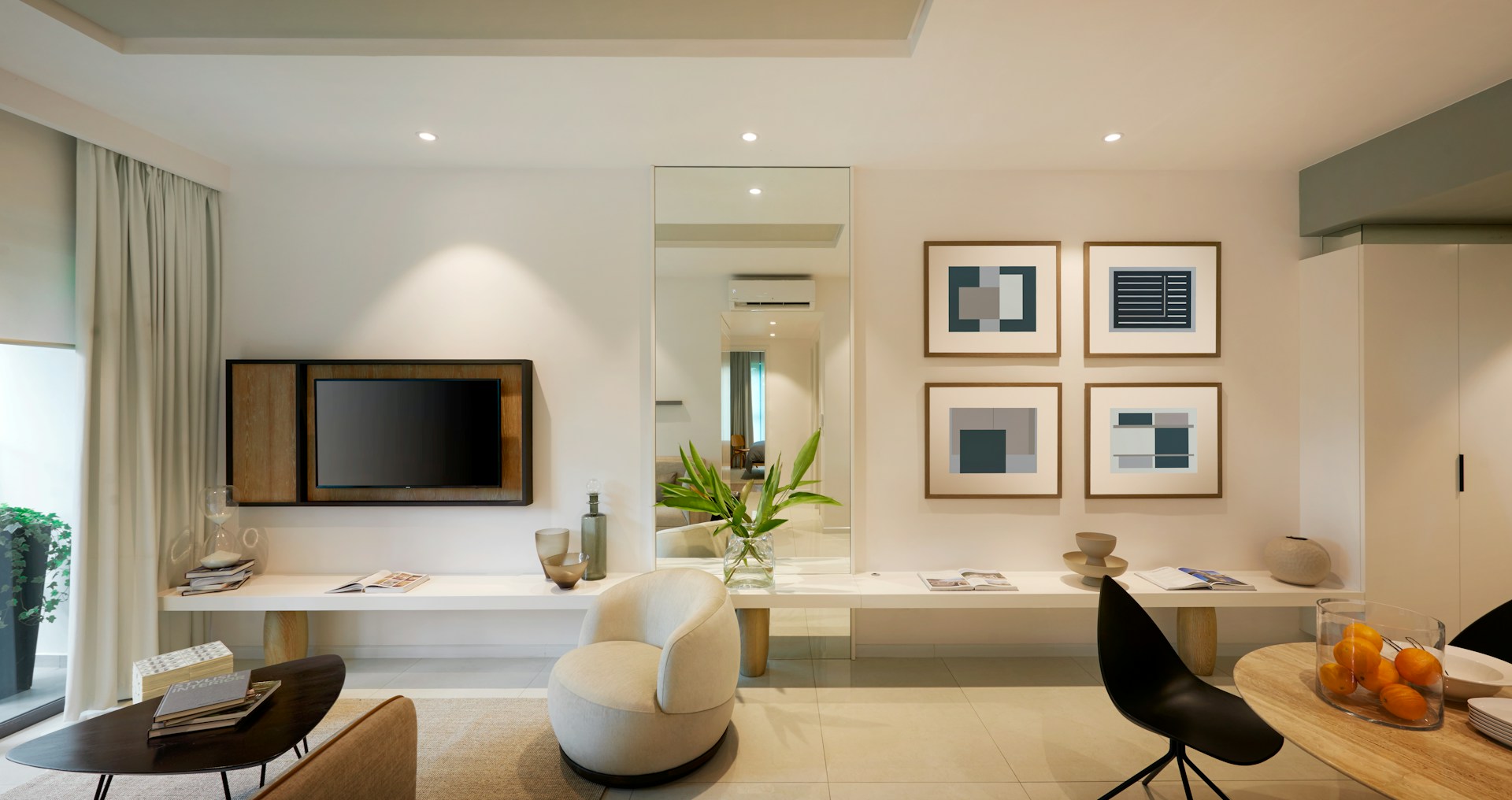 Comfortable modern apartment interior with natural light and balanced design. Image by Unsplash