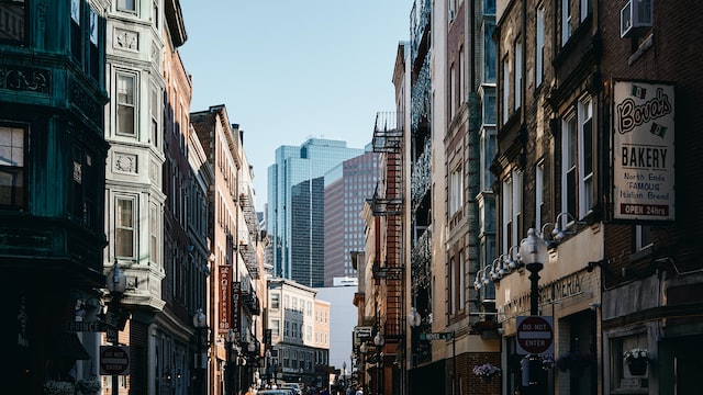 Brick buildings in Boston