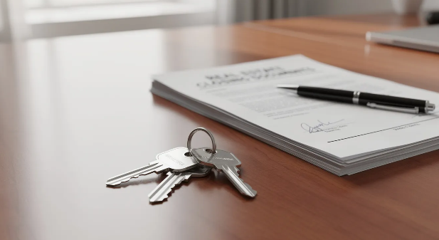 Paperwork and keys