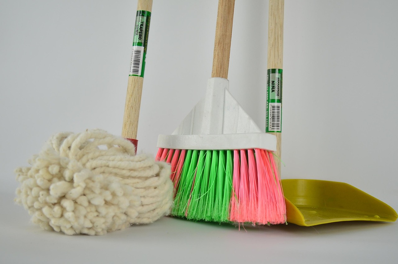 A mop, broom. Image by Pixabay