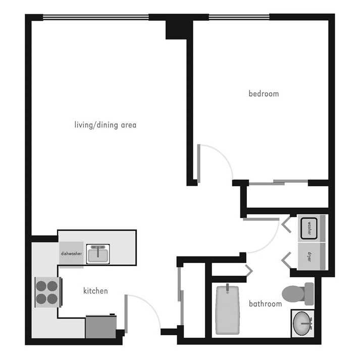 1 Bed Floorplan
