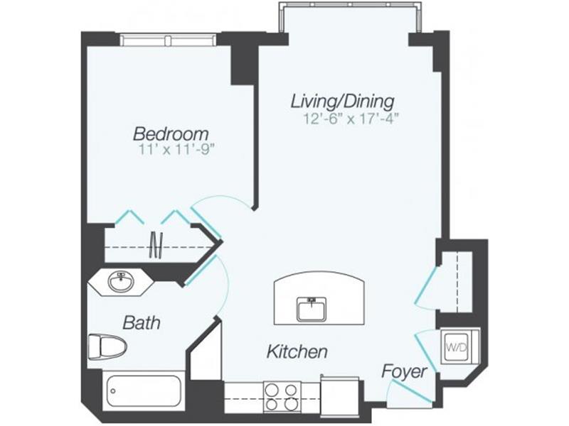 1 Bed Floorplan