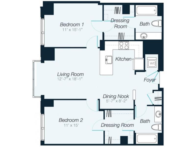 2 Bed Floorplan