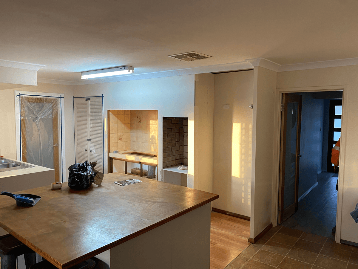 Kitchen being remodeled. Image by Structural Wall Removal