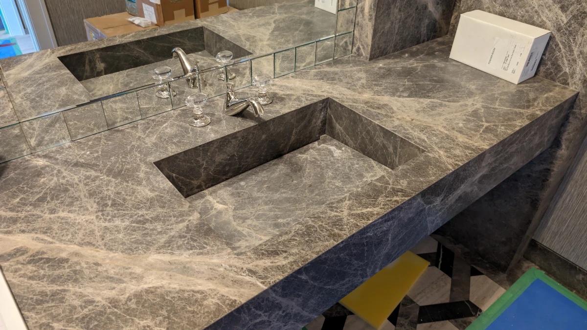 Stone bathroom vanity top