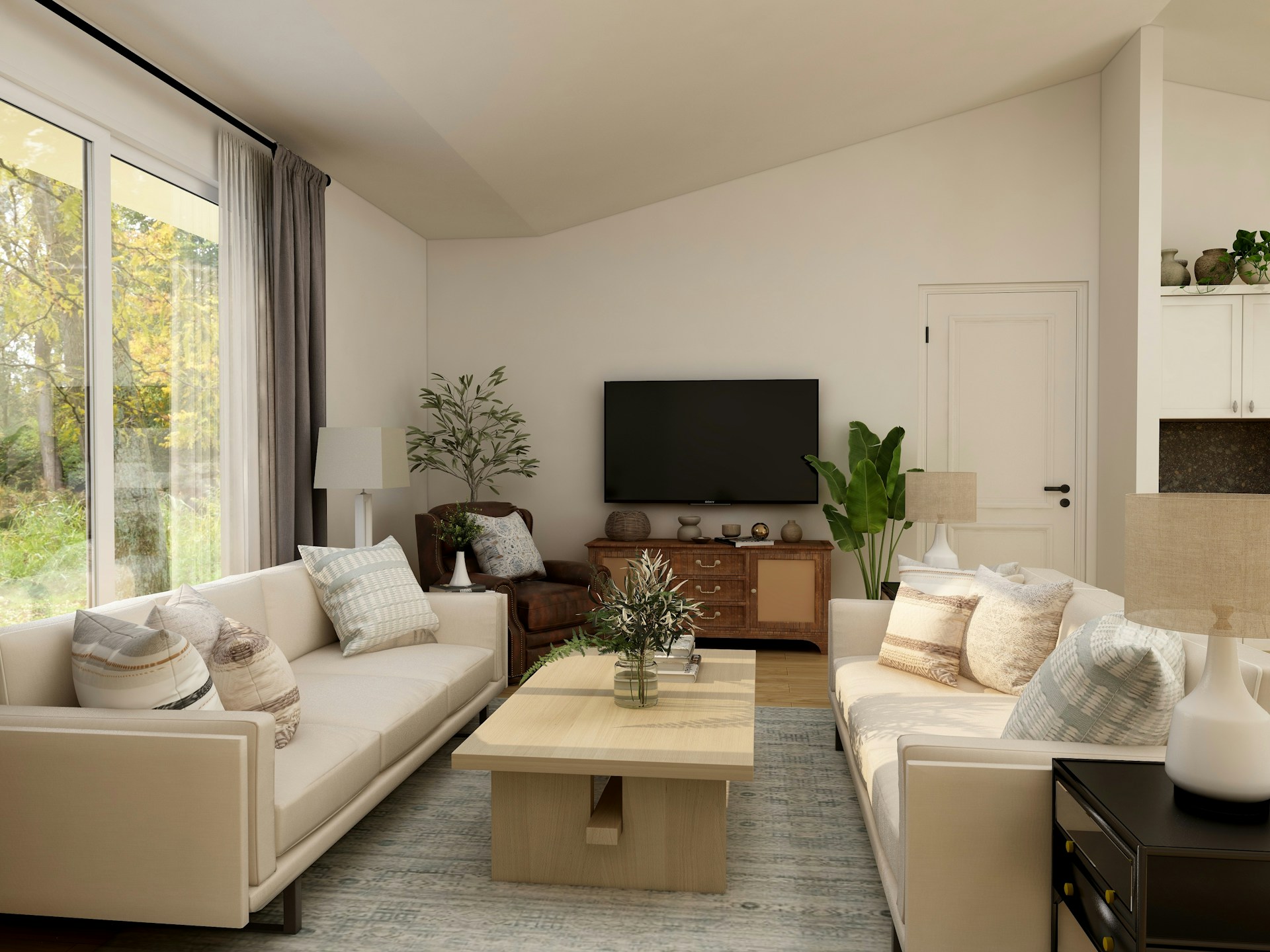 Gray sofa in a livingroom. Image by Pexels