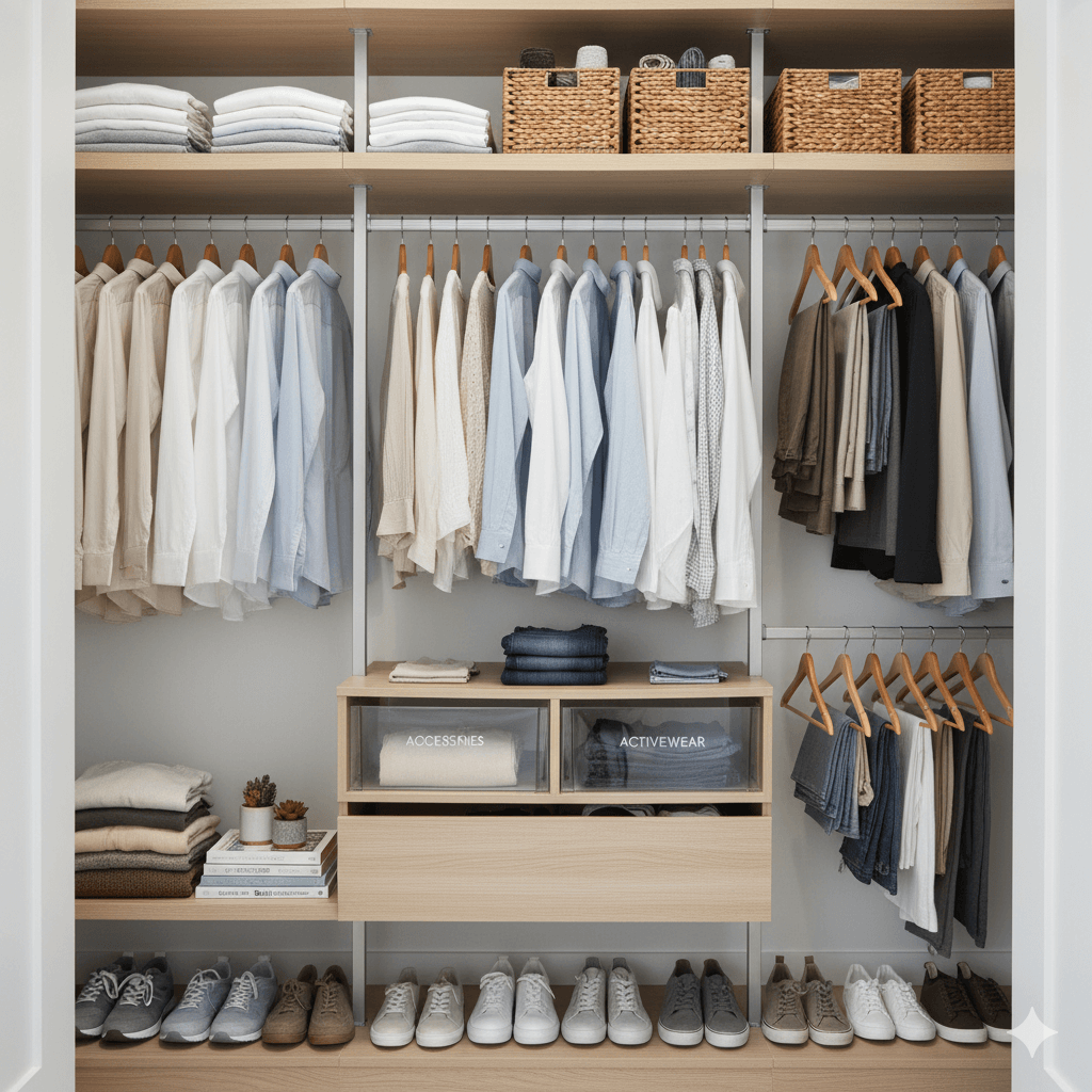 Organized closet. Image by Gemini