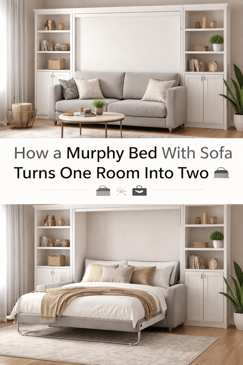 Murphy bed sofa. Image by Chatgpt