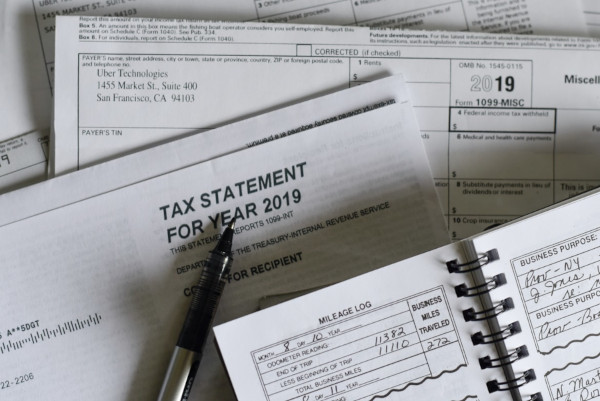 Tax statement papers for 2019