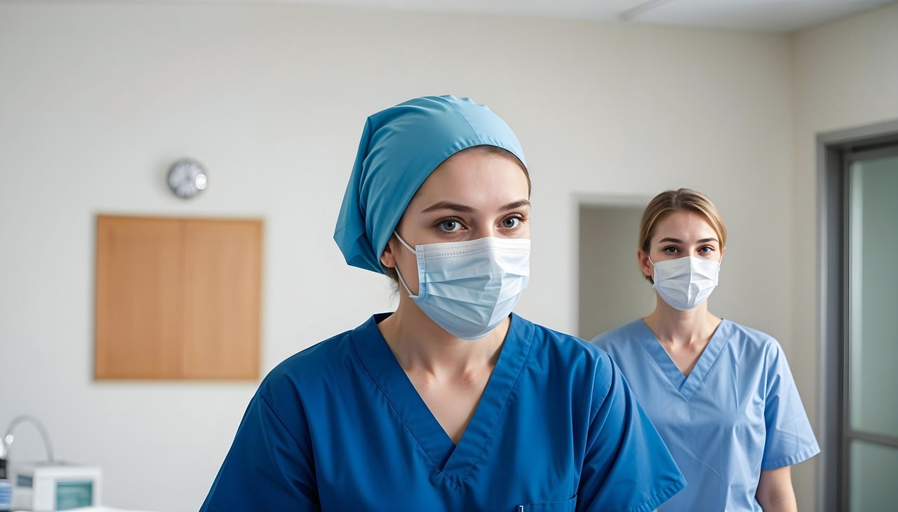 AI generated image of nurses in a hospital. Image by Pixaby