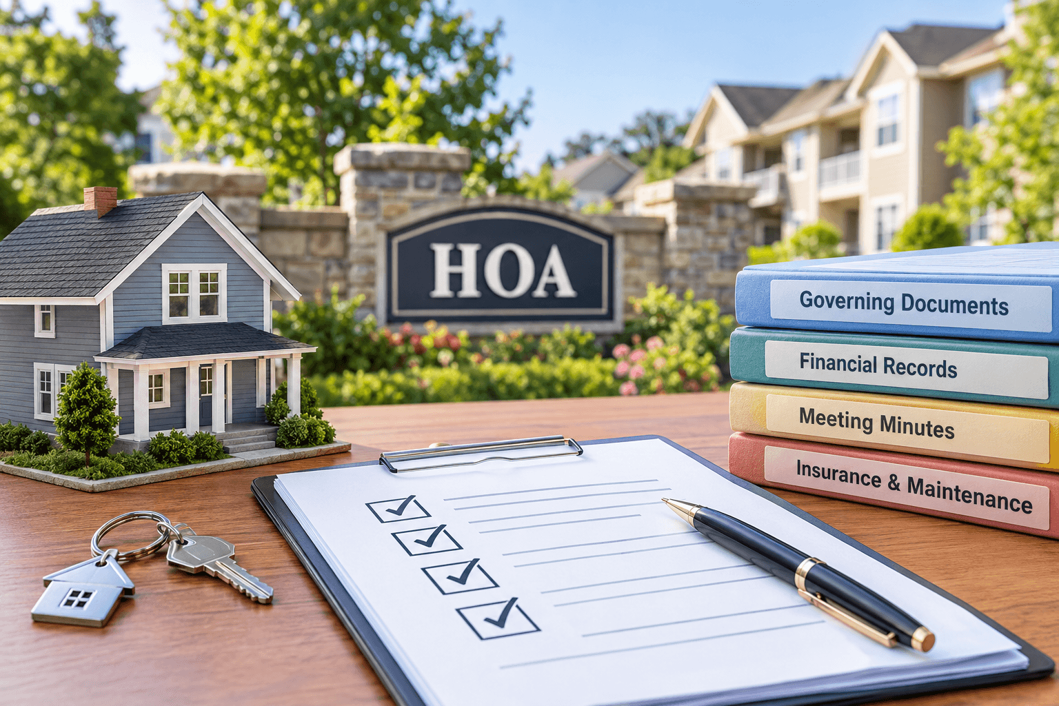 homeowners Association paperwork. Image by Chatgpt