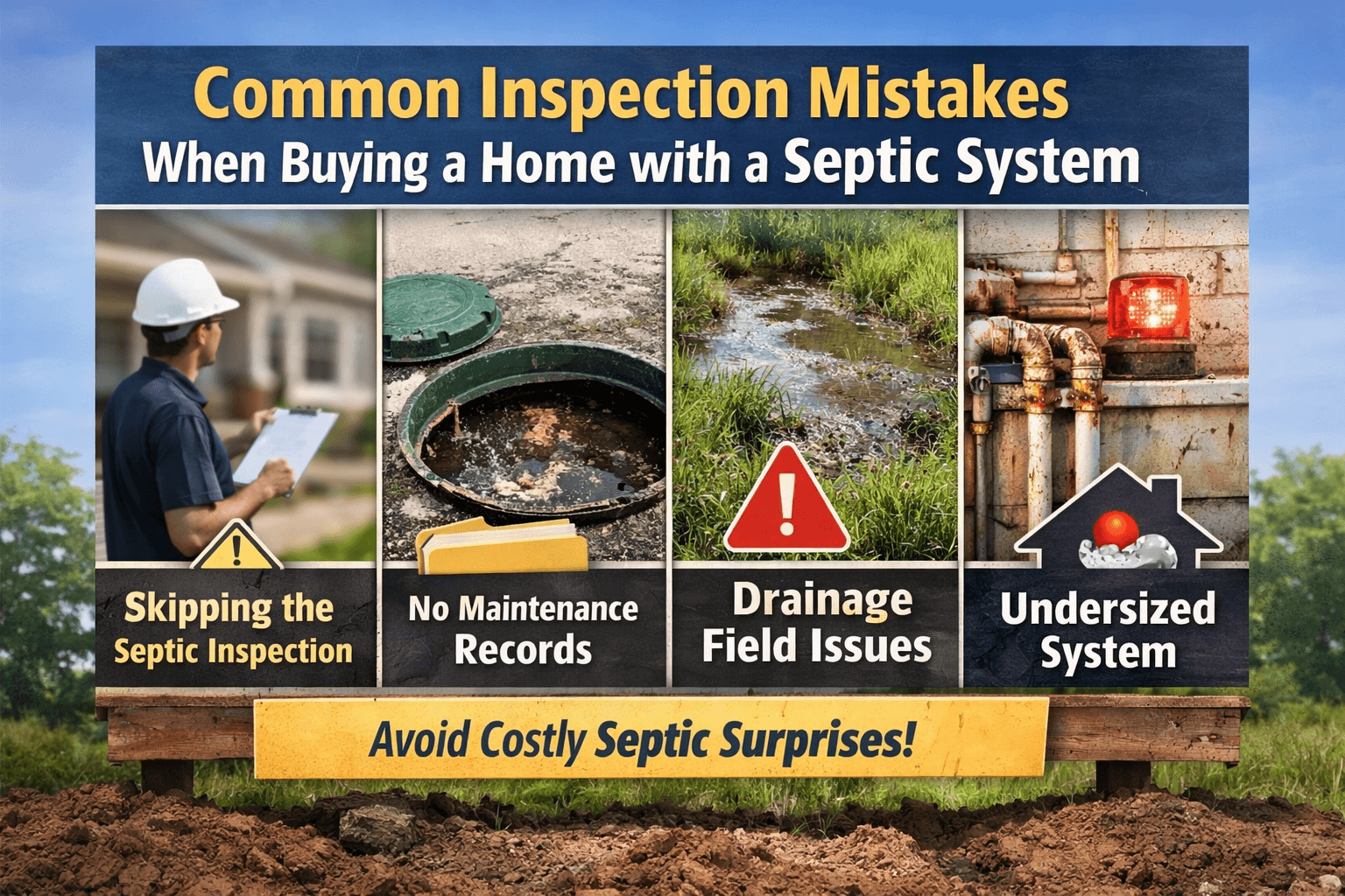 Septic Inspection Mistakes Home Buying. Image by Chatgpt