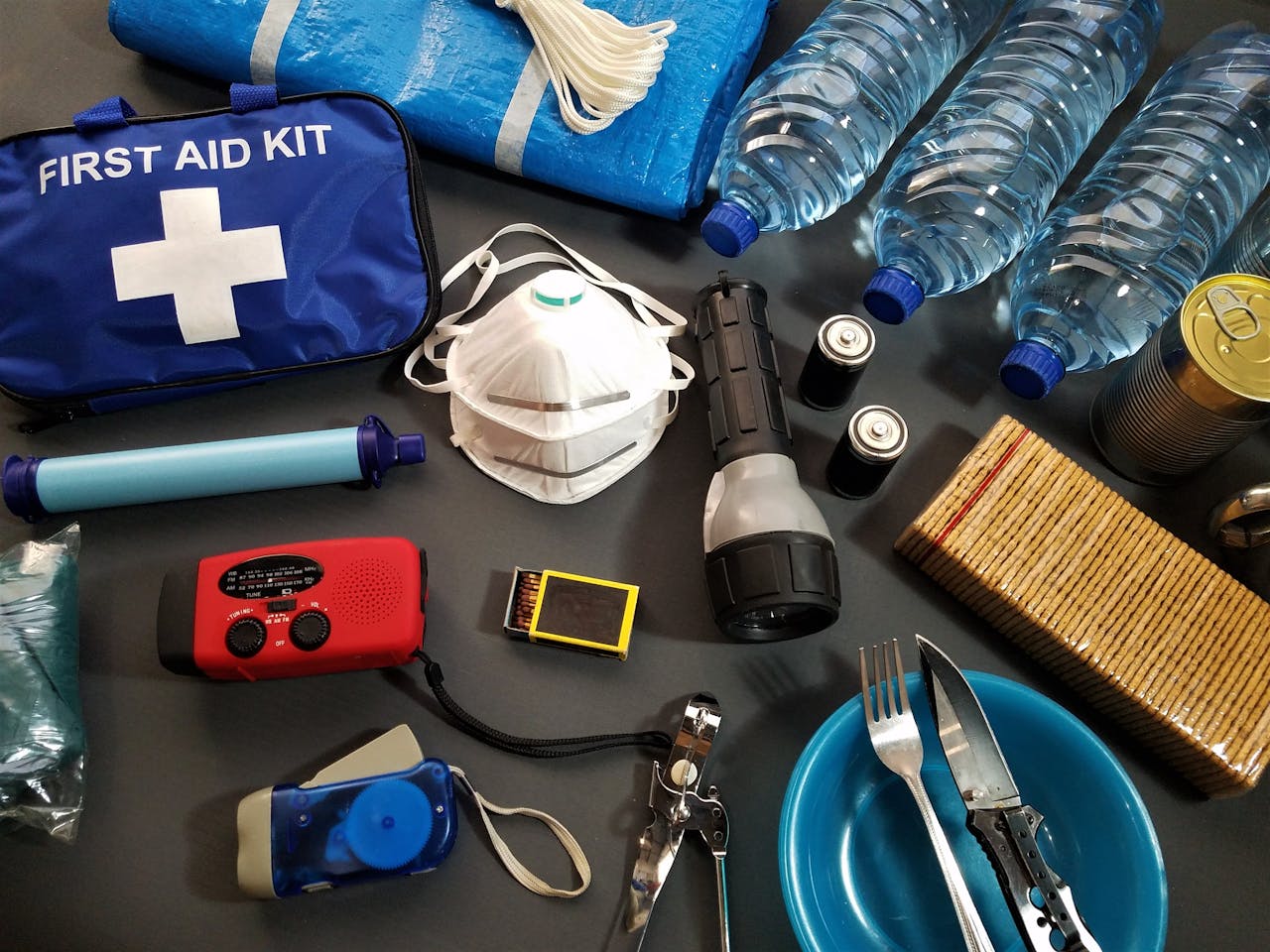 Disaster recovery kit. Image by Pexels