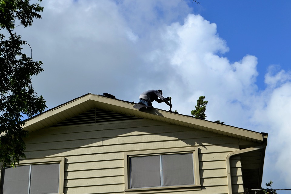 Person on roof
