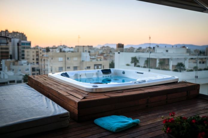Cyprus, hot tub outdoors