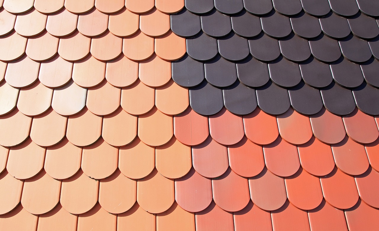 different color roof tiles