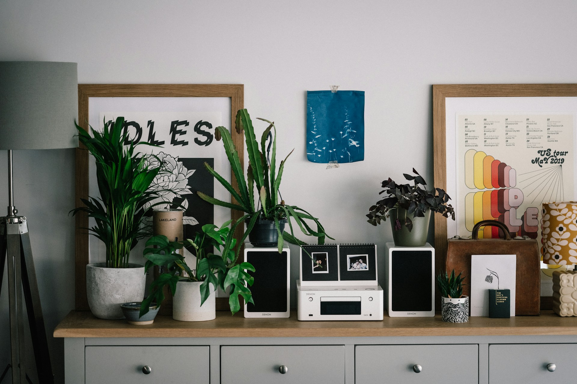 Stereo, plants, decor. Image by Unsplash