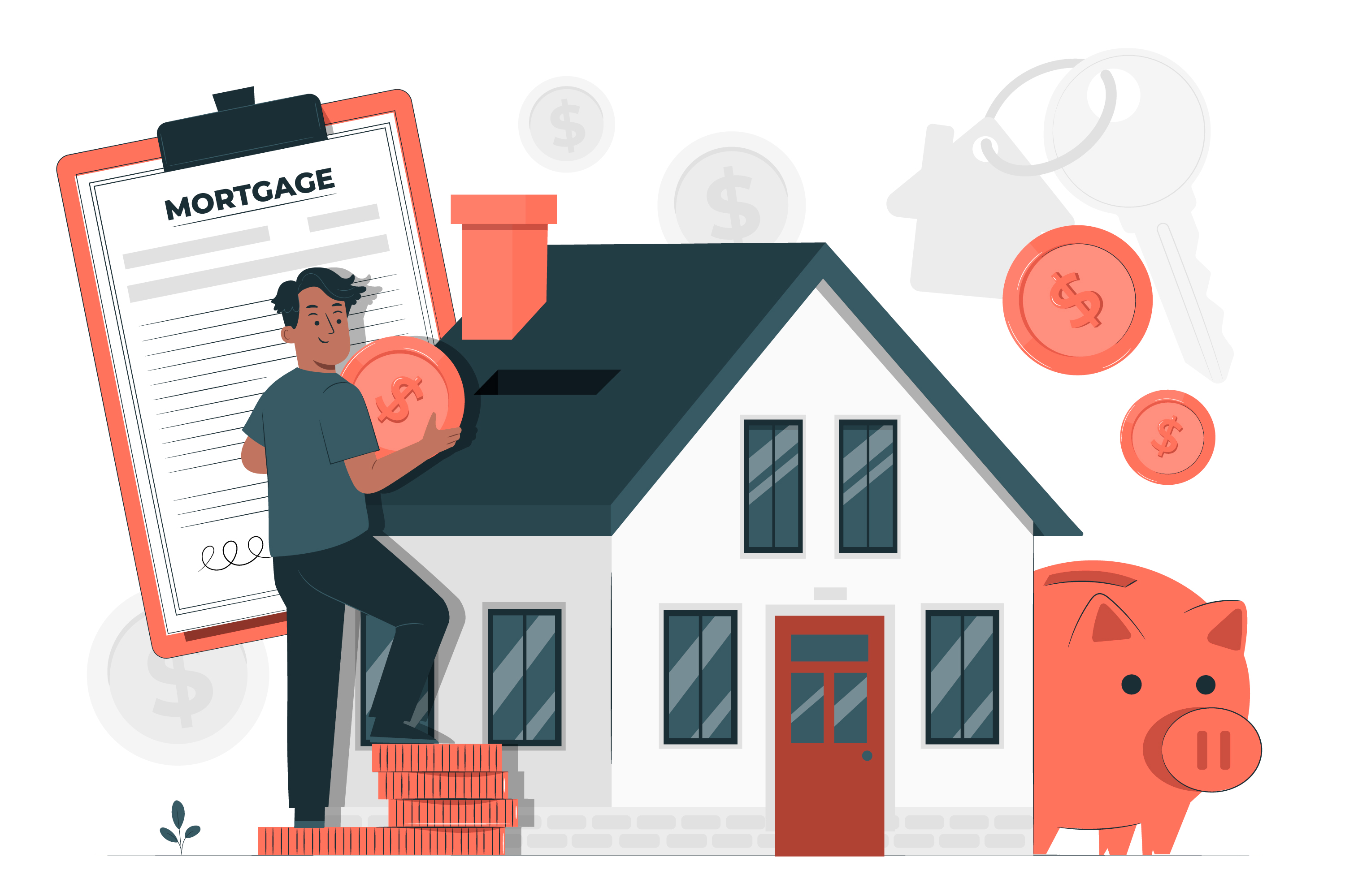 mortgage concept illustration