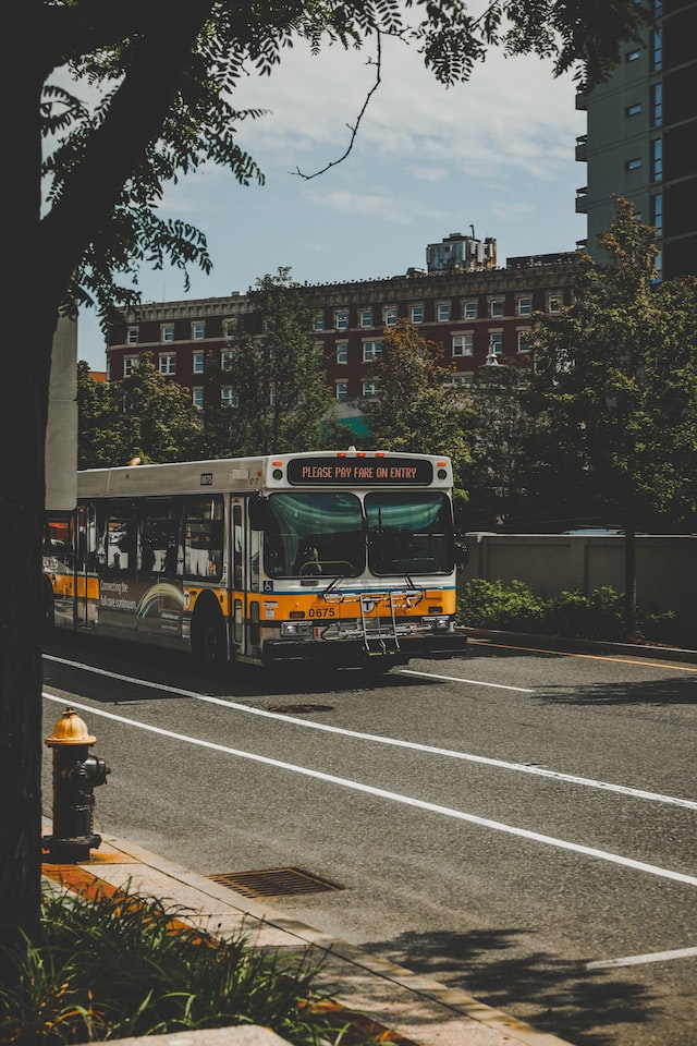 MBTA bus, MA