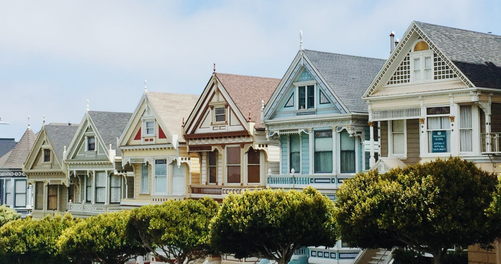 Different color houses