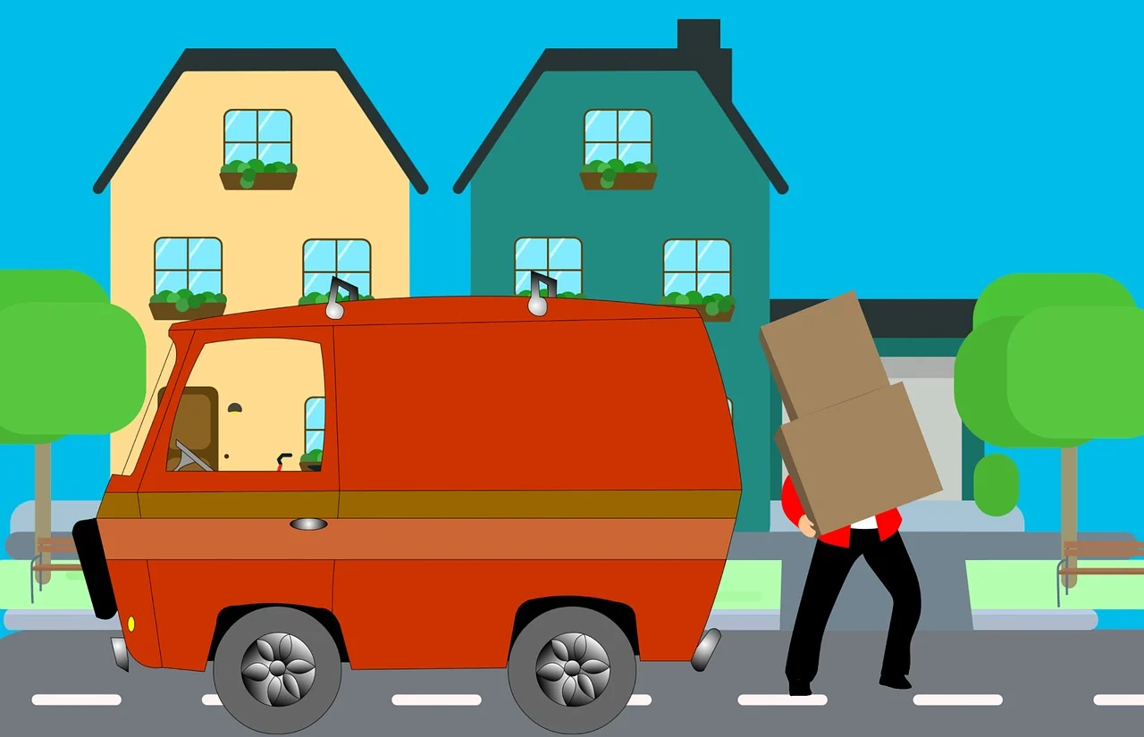 A drawing of a home move. Image by Pixabay