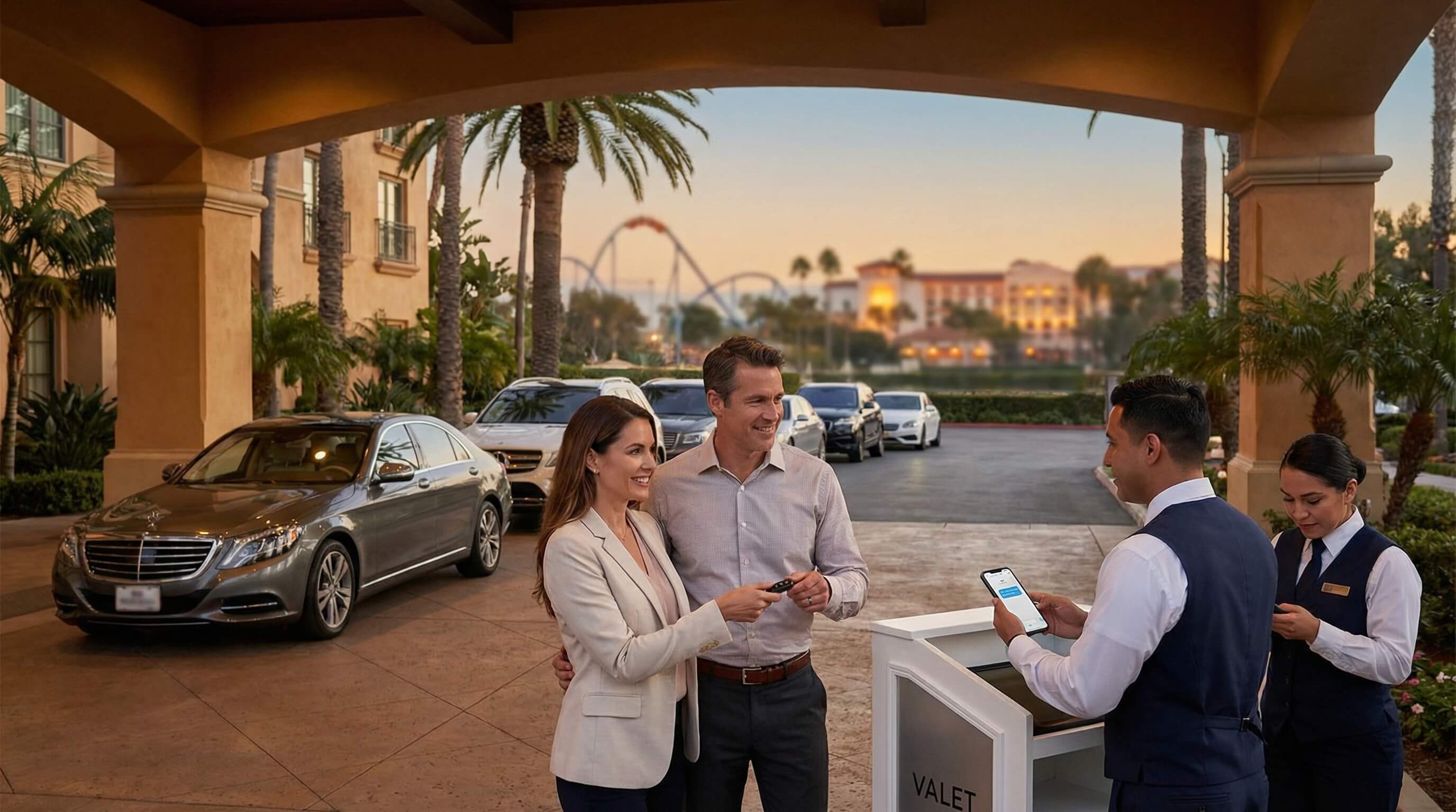 Orange County feels like paradise, until parking enters the picture. Side streets, resort porte-coch&egrave; 