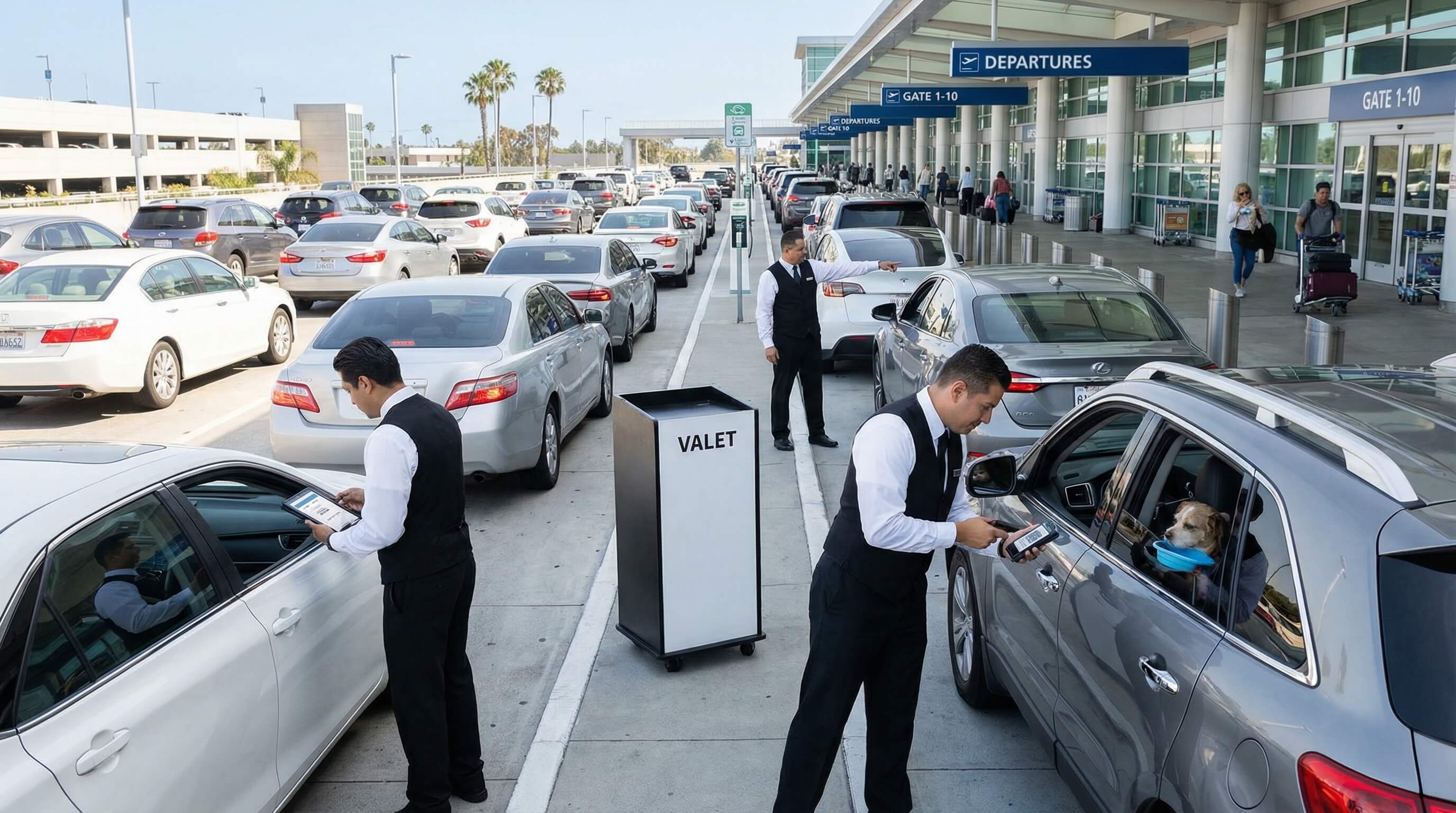 Airport valet services