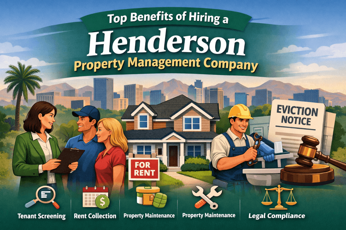 Benefits of hiring a Henderson proeprty mangagement company. Image by Chatgpt