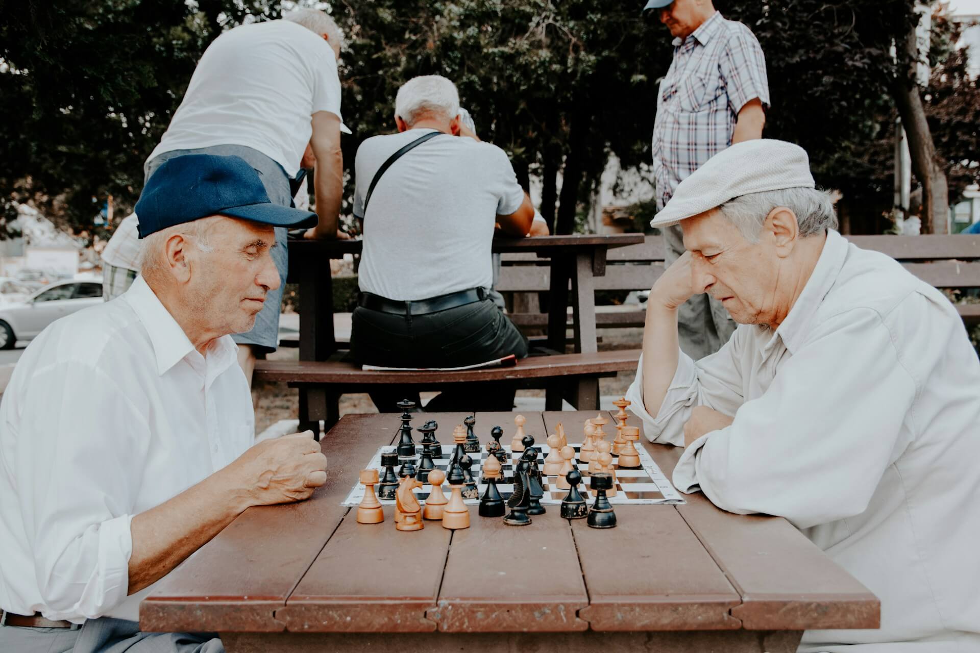 Seniors playing Chess. Image by Unsplash