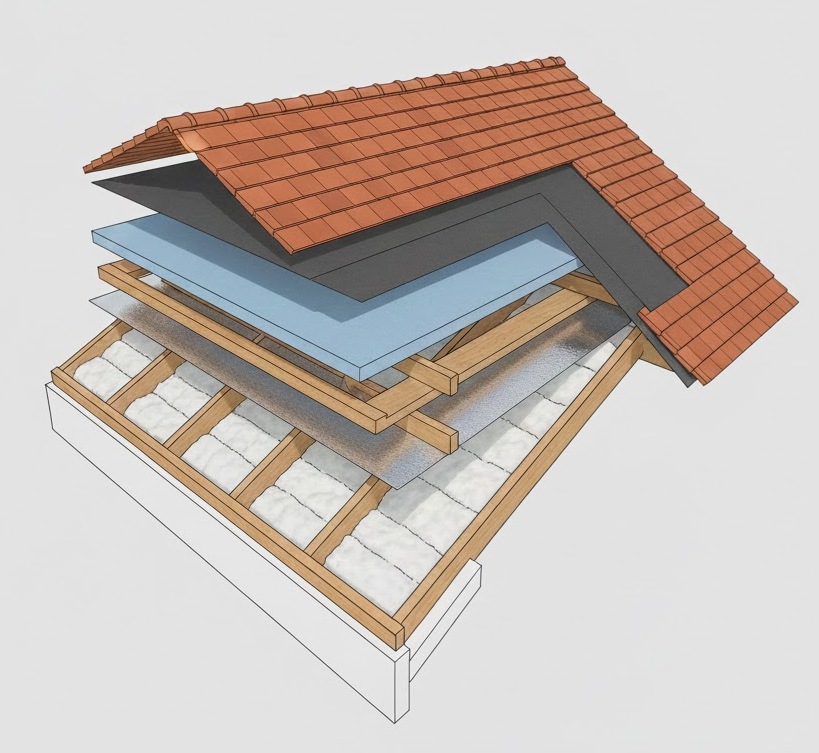 Room full of boxes, plants, guitar, step ladder