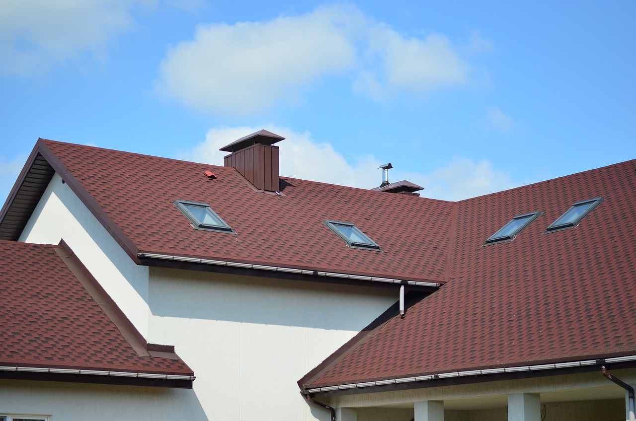 Red roof tiles, with windows. Image by Pixabay