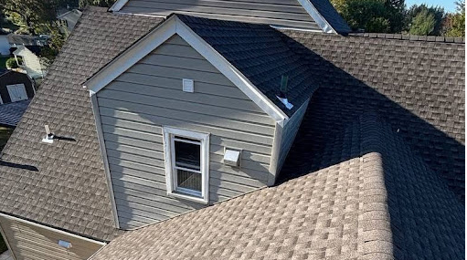 Arial view of a house