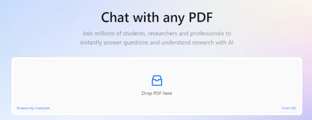 ChatPDF website