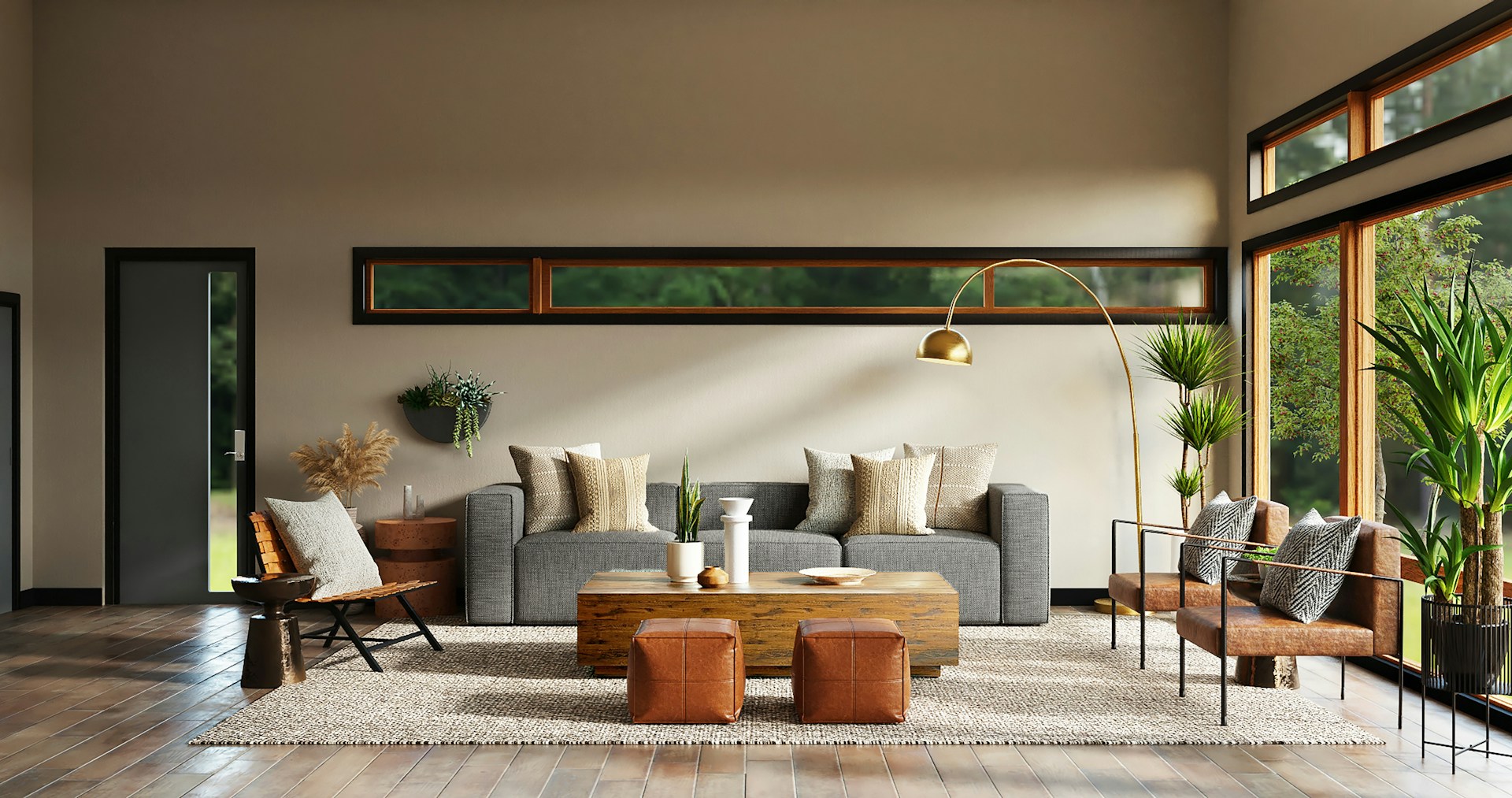 White and brown livingroom set. Image by Unsplash