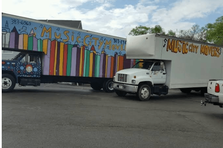 Screenshot of Music City Movers website