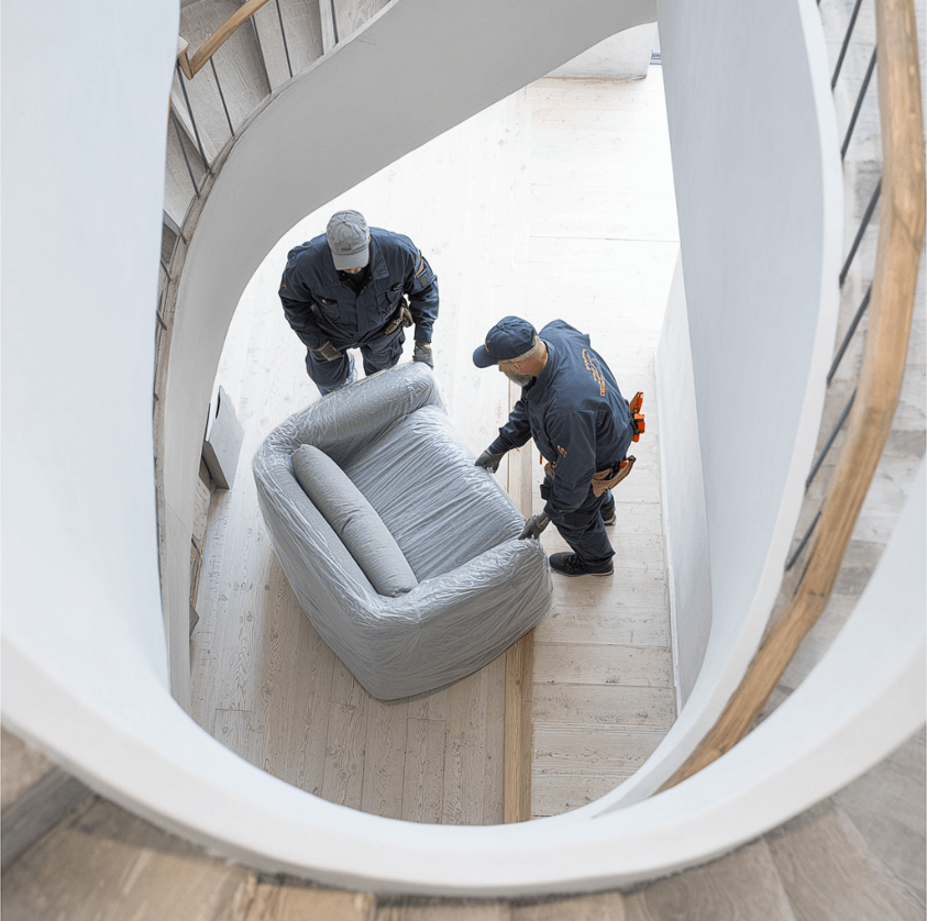Movers with a sofa