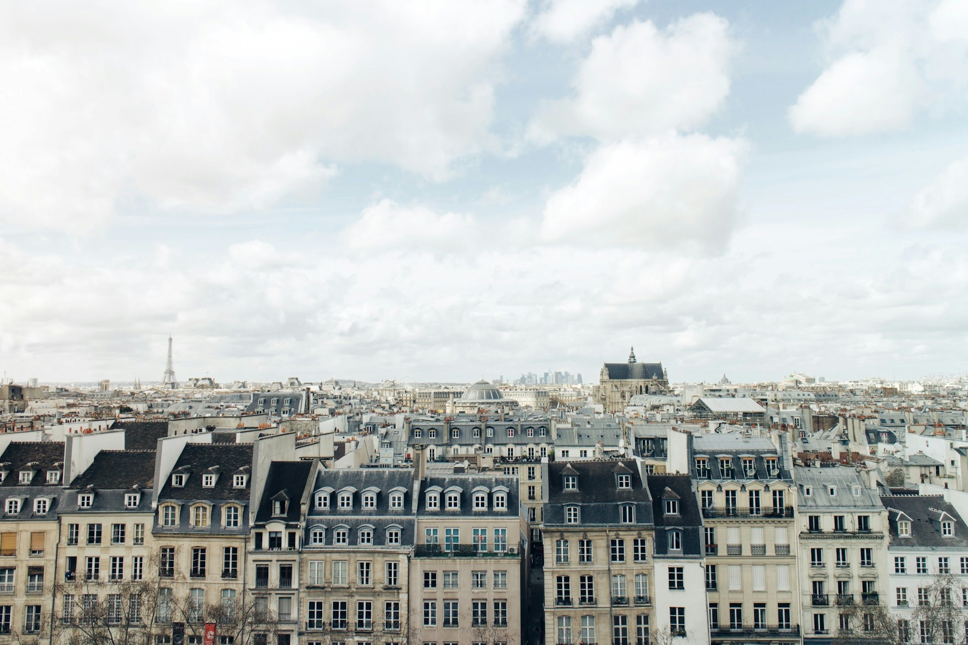 Apartment buildings on France