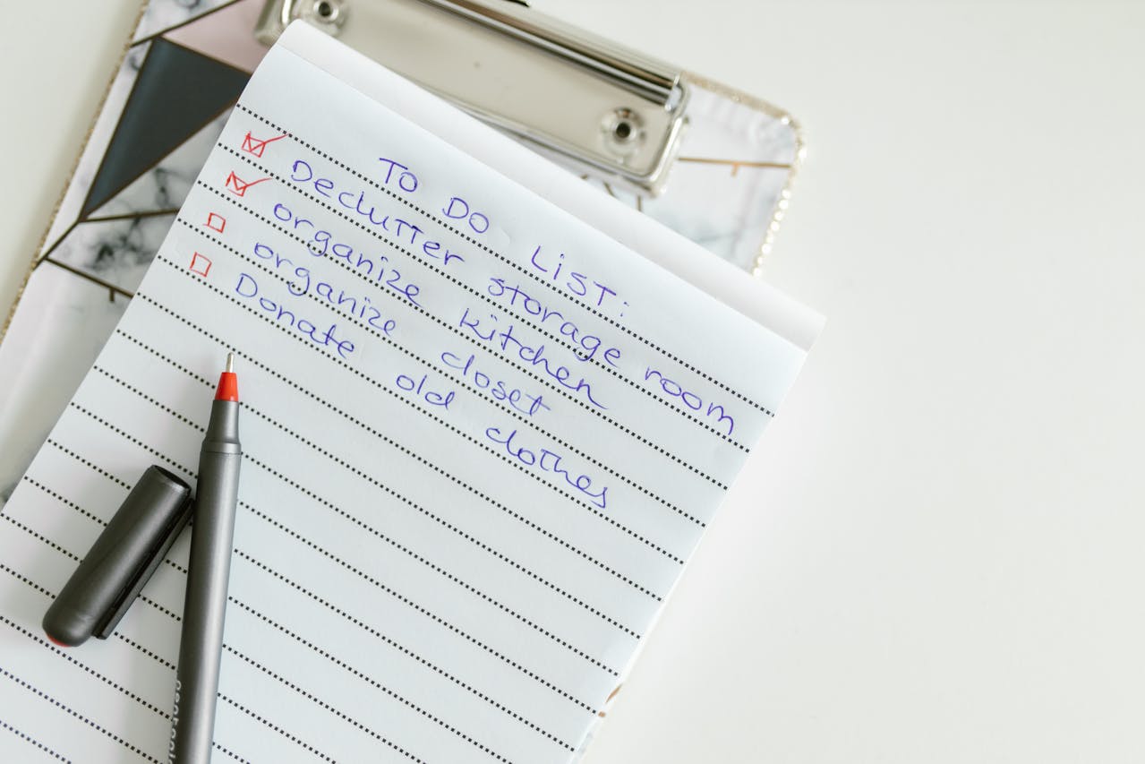 Checklist. Image by Pexels