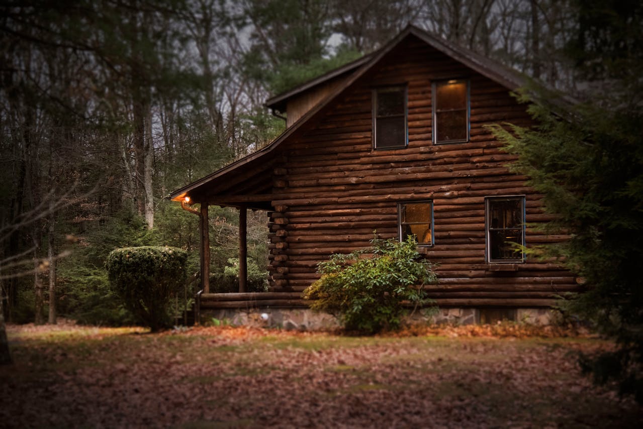 Cabin in the woods. Image by Pexels