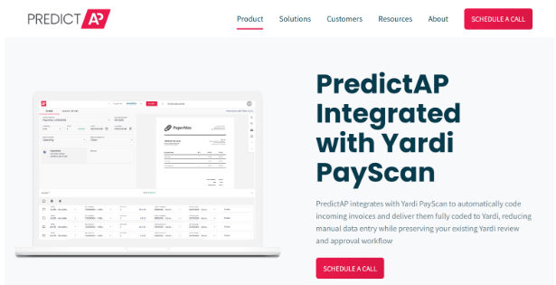 Screenshot of Predict AP website
