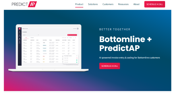 Screenshot of Predict AP website