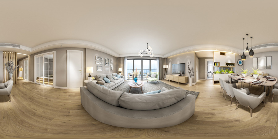 CG panorama of livingroom