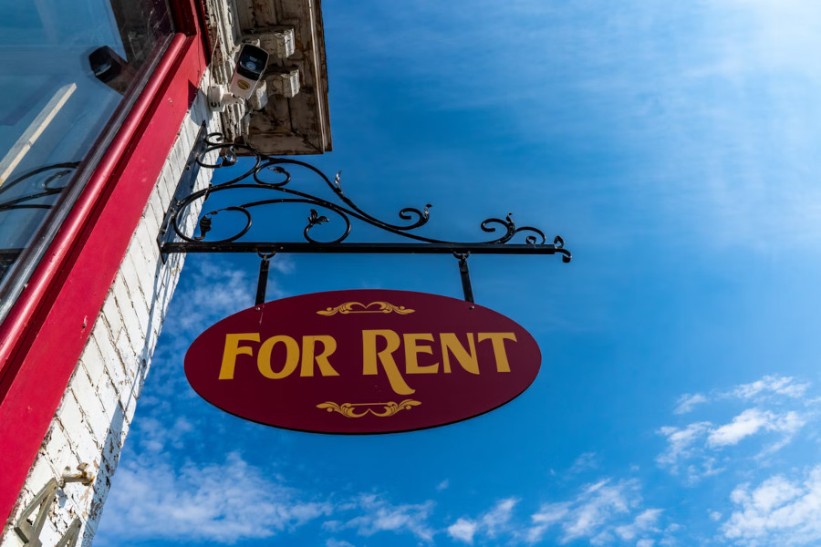 For rent sign