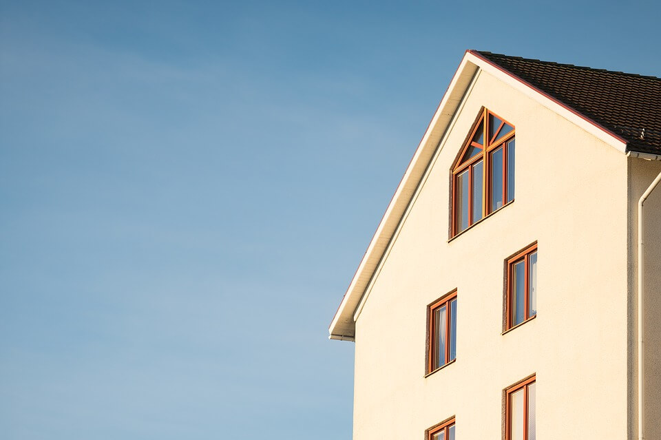 House, blue sky