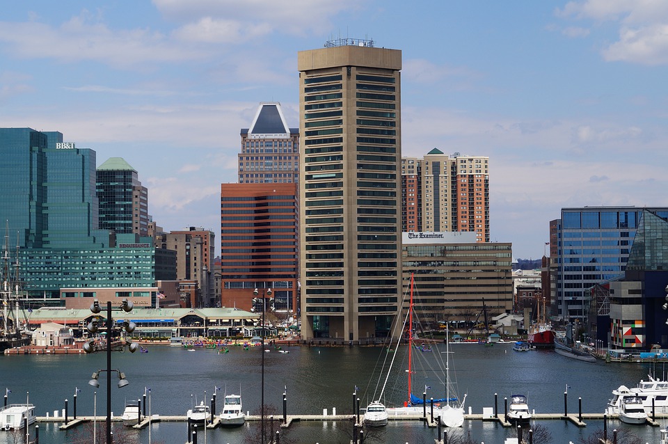 Baltimore, Maryland waterfront, skyline