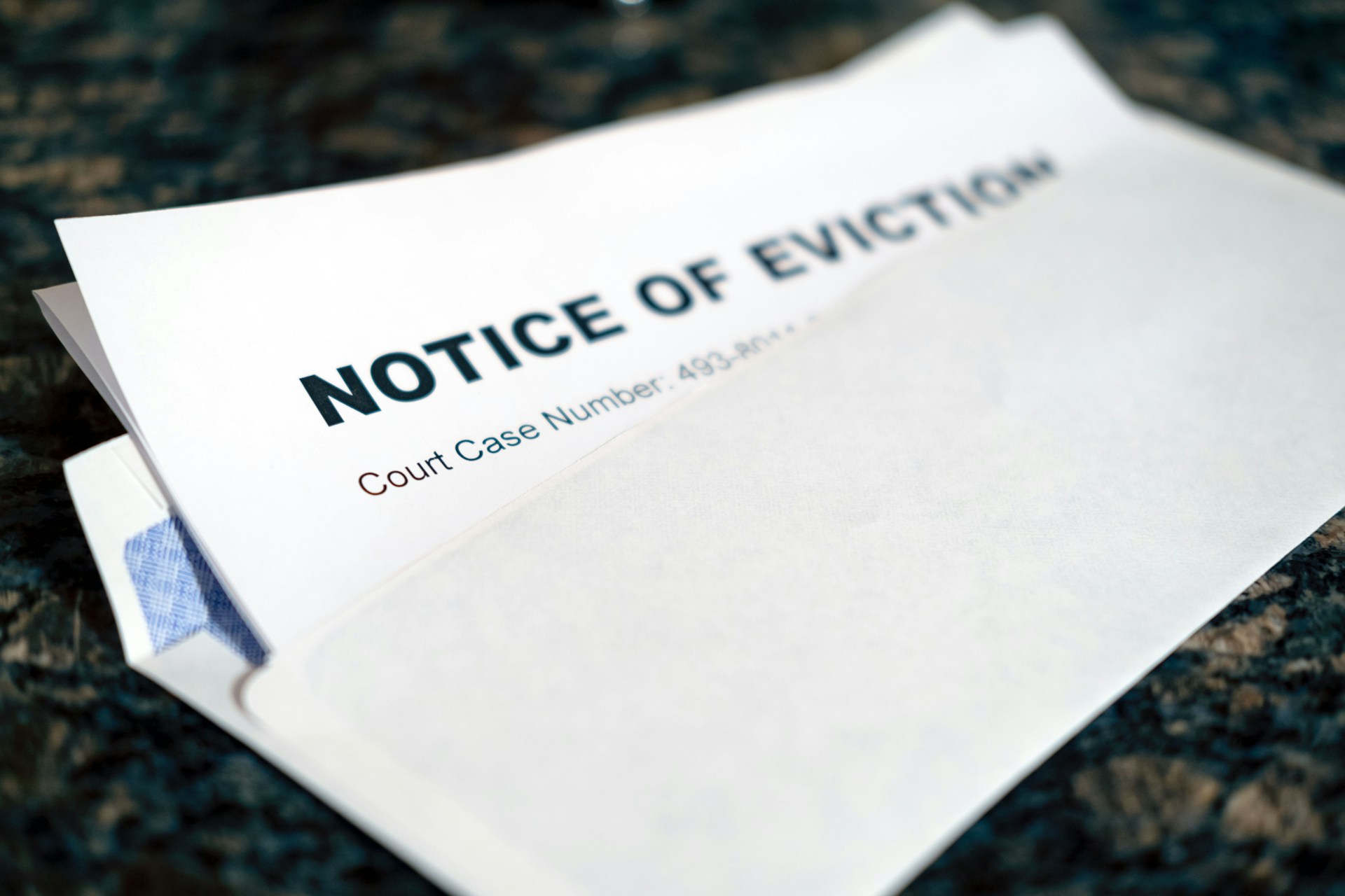 Eviction notice. Image by Pexels